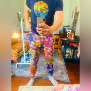 Floral Tie Dye Nike Sweatpants!